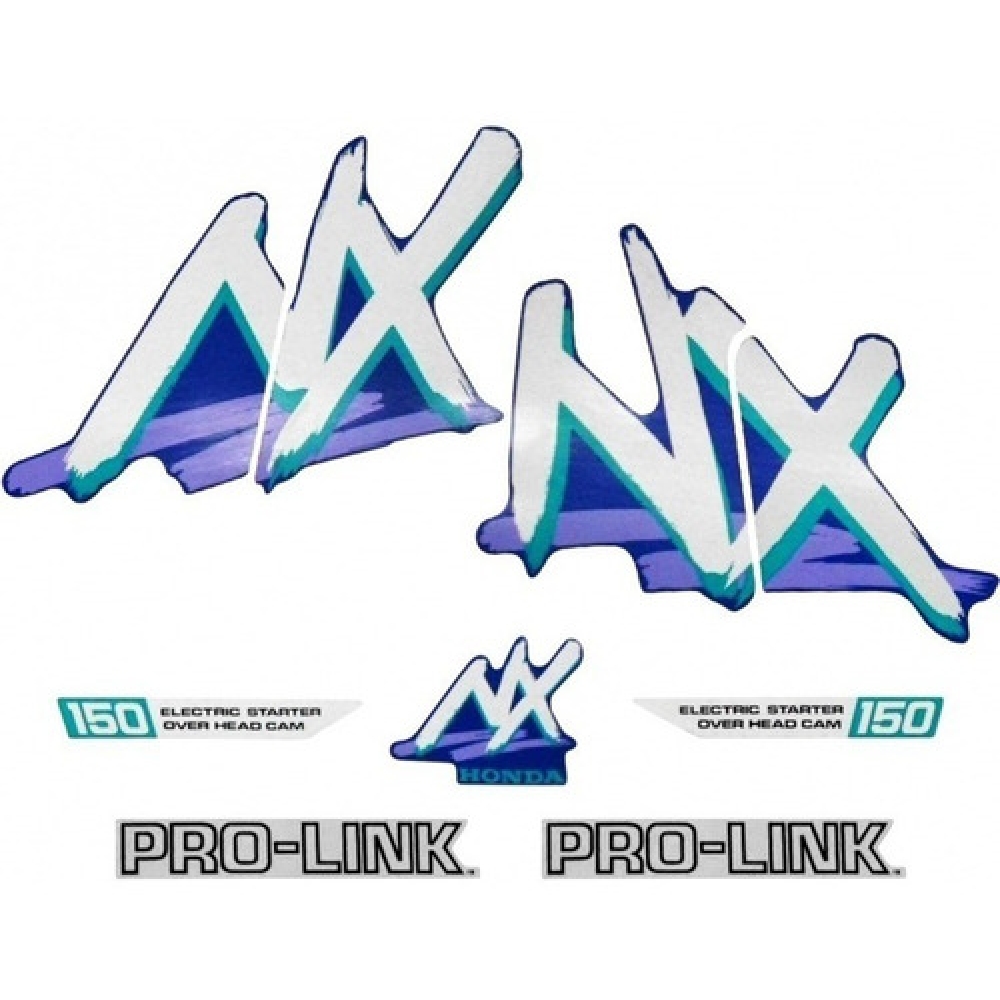 Kit Adesivos Faixa Nx 150 Azul 1991 Nx150 91 Jogo Adesivo