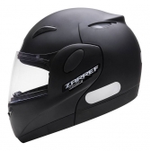 Capacete Moto Robocop Zarref Classic Escamoteavel Preto Fosco C/ Selo Inmetro
