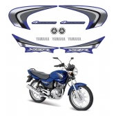 Kit Adesivos Faixas Moto Yamaha Ybr 125 Azul 2008 Jogo Adesivo Modelo Original Jotaesse