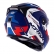 Capacete Moto Robocop Escamoteável Norisk Route FF345 Speedmax Articulado C/ Óculos E Selo Inmetro - Azul Branco Fosco