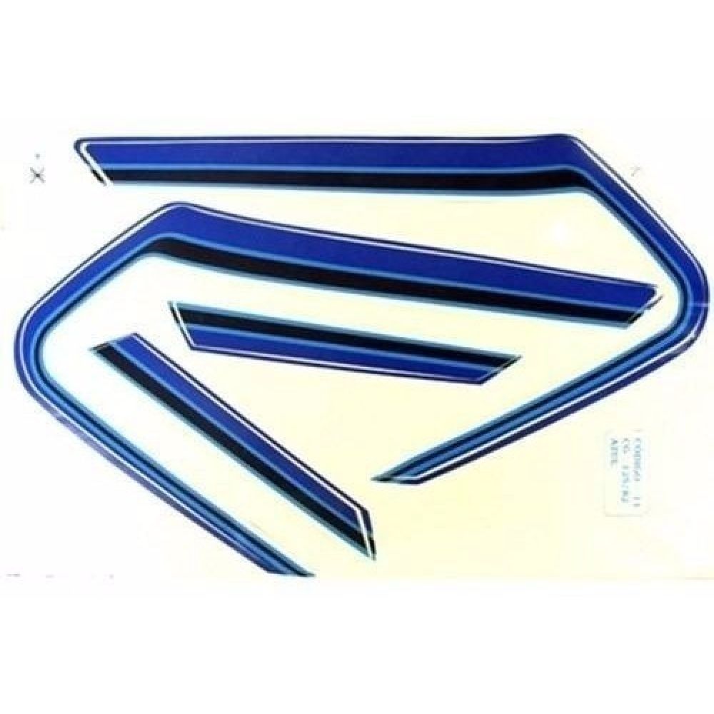 Kit Adesivos Faixa Cg 125 1982 Azul Cg Bolinha Jogo Adesivo