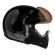 Capacete Moto Aberto Peels F-21 F21 Click Yesterday Vintage Retro C/ 2 Viseiras Queixeira Removível - Preto Cinza Brilho