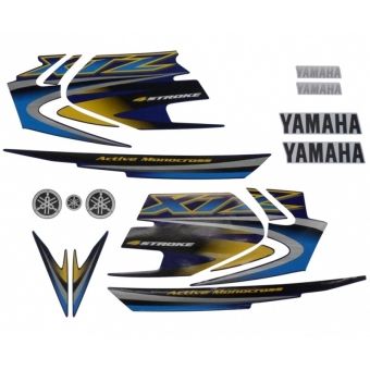 Kit Adesivos Faixa Moto Xtz 125 Azul 2005 ( Jogo Adesivo )