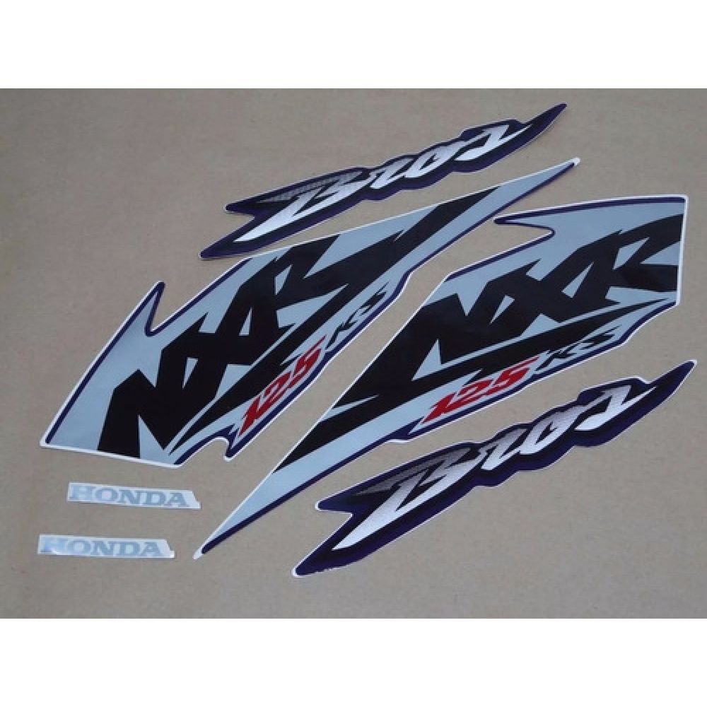 Kit Adesivos Faixa Nxr Bros 125 Ks 2003 Azul Jogo Adesivo