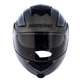 Capacete Moto Robocop Escamoteável Norisk Route FF345 Speedmax Articulado C/ Óculos E Selo Inmetro - Iron Chrome Titanium Brilho