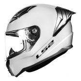 Capacete Moto LS2 FF810 Vigo Monocolor Preto Fosco Verde Militar Branco C/ Spoiler Masculino Feminino Lançamento - Branco