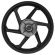Roda Liga Leve Magnésio Moto Biz 125 Ks/Es 2006 em Diante / Biz 100 2012/15 6 Palitos Preta - Scud