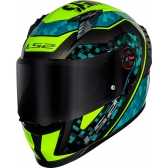 Capacete Moto LS2 FF358 Pro Classsic Striker Azul C/ Spoiler Masculino Feminino Lançamento