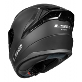 Capacete Moto LS2 FF810 Vigo Monocolor Preto Fosco Verde Militar Branco C/ Spoiler Masculino Feminino Lançamento - Preto Fosco