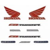 Kit Adesivos Faixa Moto Cb 250 Twister Branca 2016 ( Jogo Adesivo ) - Jotaesse