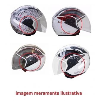 Kit Reparo Fixação Viseira Capacete Aberto Helt Teen Sprint