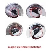 Kit Reparo Fixação Viseira Capacete Aberto Helt Teen Sprint - Par