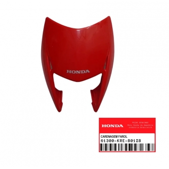 Carenagem Capa Farol Nxr Bros 150 2009 2010 vermelha Original Honda