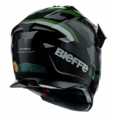 Capacete Moto Bieffe B-Trail Big Trail Frontier Estrada Verde Militar Preto C/ Óculos Sol Lançamento