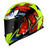 Capacete Moto Fechado Ls2 Ff358 Ff 358Tribal Esportivo Lançamento C/ Selo Inmetro - Amarelo Vermelho