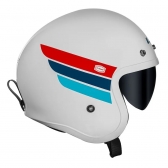 Capacete Moto Aberto Ls2 Of599 Spitfire Custom Vintage Retro Harley C/ Óculos e Selo Inmetro Masculino Feminino - Branco