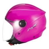 Capacete Aberto Feminino Moto Joy23 Joy 23 By Taurus Custom Vintage Rosa C/ Acabamento Interno Couro - Rosa Escuro