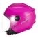 Capacete Aberto Feminino Moto Joy23 Joy 23 By Taurus Custom Vintage Rosa C/ Acabamento Interno Couro - Rosa Escuro