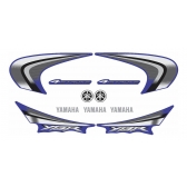 Kit Adesivos Faixas Moto Yamaha Ybr 125 Azul 2008 Jogo Adesivo Modelo Original Jotaesse