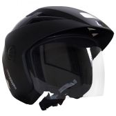 Capacete Moto Aberto Ebf Thunder Open Solid Preto Para Motoqueiro Motociclista C/ Selo Do Inmetro - Preto Fosco