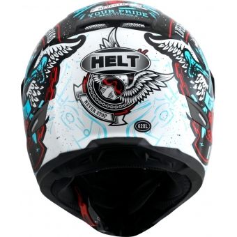 Capacete Esportivo Moto Helt Cross Vision Angel Asas Anjo Off Road Com Viseira Selo Inmetro