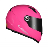 Capacete Moto Feminino Fechado Ls2 Ff358 Classic Monocolor Pink Rosa Penelope C/ Selo Inmetro