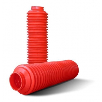 Sanfona Protetor Bengala Moto Xr 200 Nx 200 Stx 200 Dt 200 Ttr 230 Tdm Xt 225 24 Dentes Vermelha