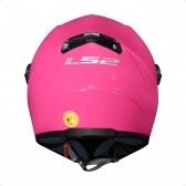 Capacete Moto Feminino Fechado Ls2 Ff358 Classic Monocolor Pink Rosa Penelope C/ Selo Inmetro