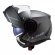 Capacete Moto Articulado Robocop LS2 FF902 Scope Monocolor Titanium Fosco Escamoteável C/ Óculos - Preto Fosco