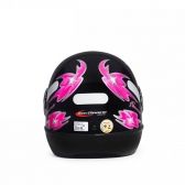 Capacete Feminino Taurus San Marino Formula 1R C/ Flor Femme Modelo Novo - Preto