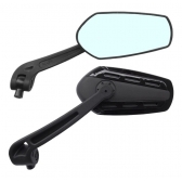 Par De Espelho Retrovisor Esportivo Preto Universal P/ Motos