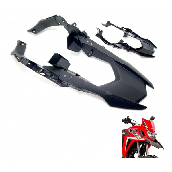 Paralama Bico Dianteiro Moto Xre 300 2019 2020 2021 2022 2023 Superior Mod Original Paramotos - Preto