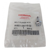 Par De Parafuso Flange 6x16 Protetor Escape Pcx 150 2014 2015 Original Honda - Preto