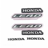 Kit Adesivos Faixas Honda Lead 110 2011 Jogo Adesivo Moto - Rosa