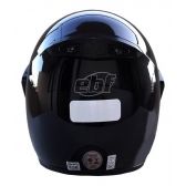 Capacete Esportivo Ebf Motard Solid C/ Viseira Motocross Trilha Preto Brilhante C/ Selo Inmetro - Preto