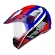 Capacete Moto Esportivo Ebf Super Motard Iron Action Motocross C/ Selo Inmetro Lançamento - Azul Vermelho