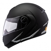 Capacete Moto Robocop Peels Urban U-Rb2 Classic Preto Fosco Escamoteável C/ Oculos Selo Inmetro Lançamento - Preto Fosco