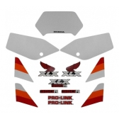 Kit Adesivos Faixa Xlx 350 1988 Preta Jogo Adesivo