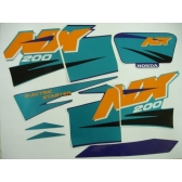 Kit Adesivos Faixa Nx 200 Azul 1997 Nx 97 Jogo Adesivo