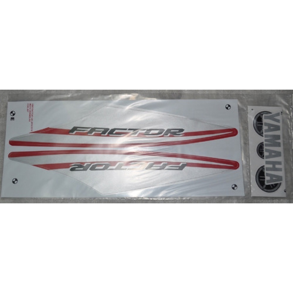 Kit Adesivos Ybr 125 Factor Vermelha 2015 2016 Jogo Adesivo
