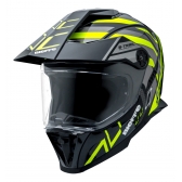 Capacete Moto Bieffe Big B Trail Defender Cross Preto Amarelo C/ Óculos Sol Lançamento