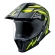 Capacete Moto Bieffe Big B Trail Defender Cross Preto Amarelo C/ Óculos Sol Lançamento