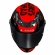 Capacete Moto LS2 FF358 Classsic S Striker Titanium Vermelho C/ Spoiler Masculino Feminino Lançamento