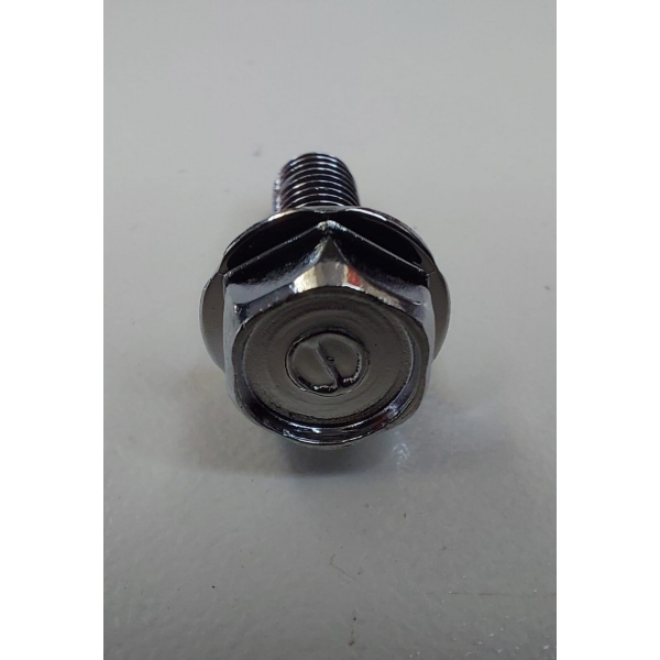 Par De Parafuso Flange 6x16 Protetor Escape Pcx 150 2014 2015 Original Honda - Preto