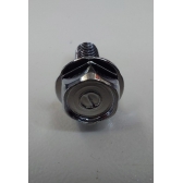 Par De Parafuso Flange 6x16 Protetor Escape Pcx 150 2014 2015 Original Honda - Preto