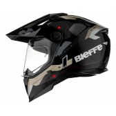 Capacete Moto Bieffe B-Trail Big Trail Frontier Estrada Desert Areia Preto C/ Óculos Sol Lançamento