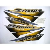 Kit Adesivos Faixa Cbx 200 Strada Preta 2001 Jogo Adesivo