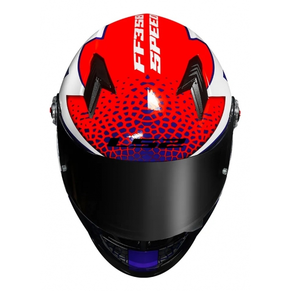 Capacete Moto Esportivo Fechado Ls2 Ff358 Classic Speedy Branco Roxo Laranja C/ Selo Inmetro