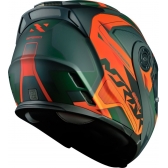 Capacete Moto Robocop Escamoteável Norisk Route FF345 Speedmax Articulado C/ Óculos E Selo Inmetro - Verde Laranja Fosco