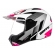 Capacete Moto Feminino Bieffe 3 Sport React Cross Trilha Branco Rosa C/ Selo Inmetro Lançamento